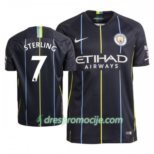 Manchester City Dres Sterling 7 Gostujući 2018/19 Kratkih Rukava Manchester City Dres Sterling 7 Gostujući 2018/19 Kratkih Rukava